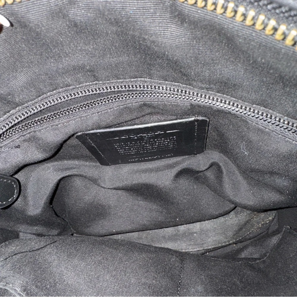 Coach Black Leather Messenger Bag Men’s